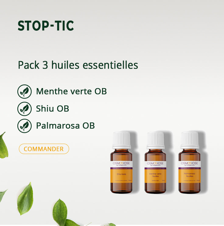 Stop-Tic  : Menthe verte, Shiu, Palmarosa (5 ml)