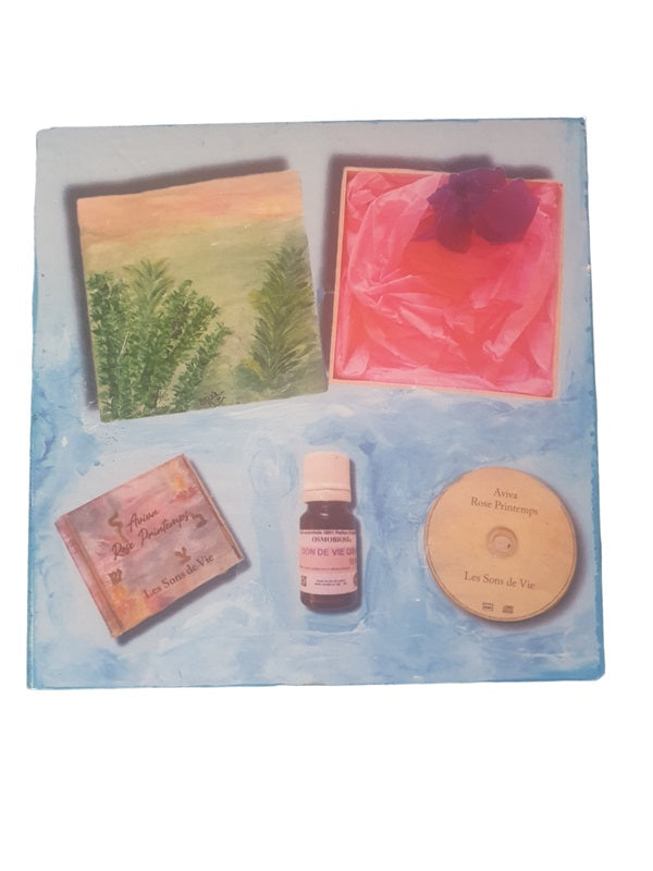 Coffret + 1 CD Sons de vie + 1 flacon Don de Vie