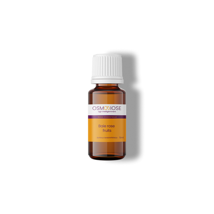 Huile essentielle Baie rose OB, fruits : activation de la digestion et protection de la flore en douceur