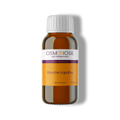 Baume de Copahu ou de Copaïba OB, oléorésine : soutient les défenses immunitaires, douleurs, tonique général, cystites et  excipient actif.