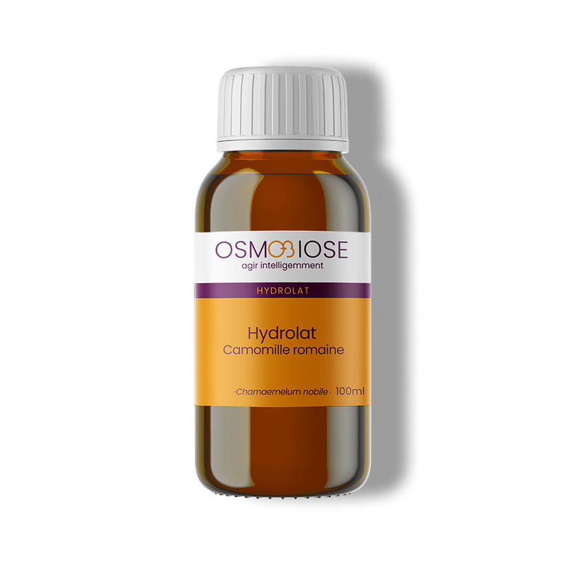 Hydrolat Camomille romaine OB, sommités fleuries : peaux sensibles, irritations des yeux, détente, poussées dentaires