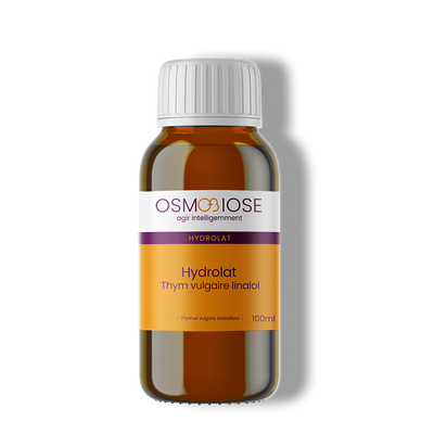 Hydrolat de Thym vulgaire à linalol OB, sommités fleuries : action à large spectre, médecine infantile, doux et efficace.