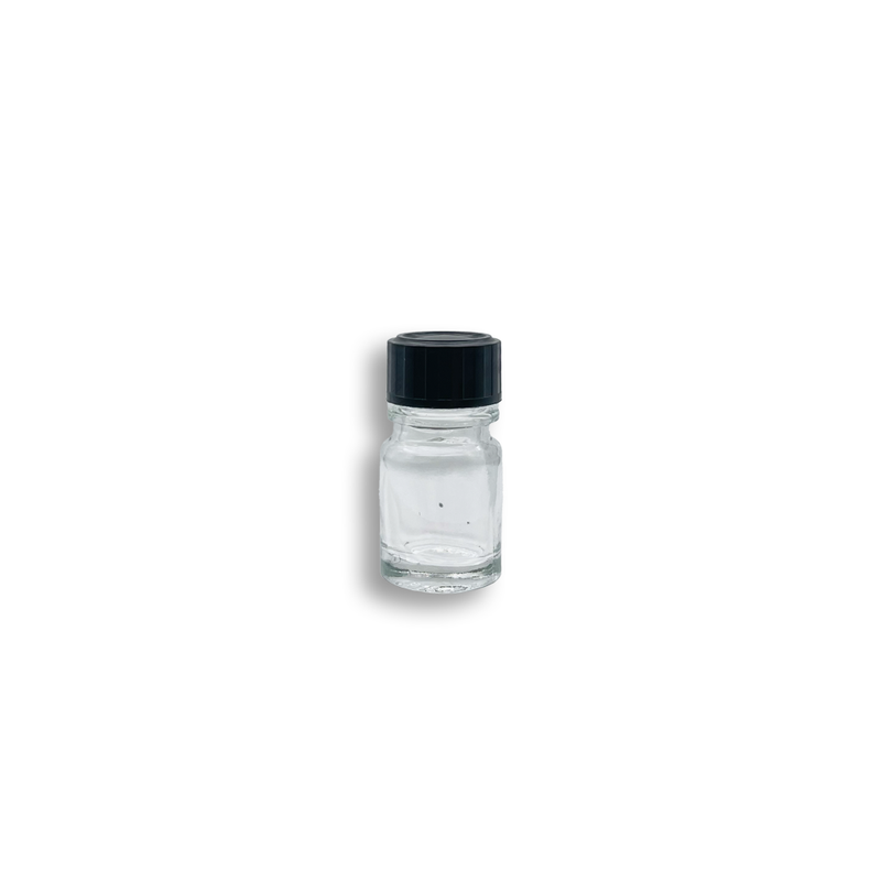 Flacon verre blanc transparent 2,5 ml